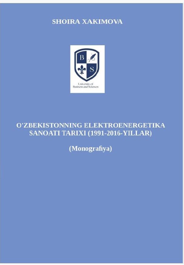 O‘zbekistonning elektroenergetika sanoati tarixi